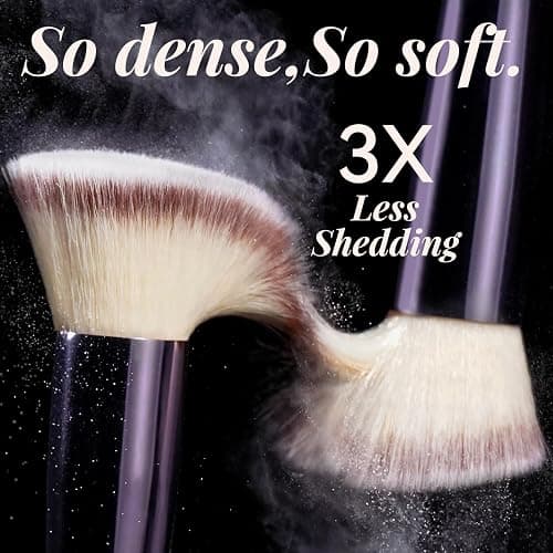 BS-MALL Makeup Brush Set 18 Pcs Professional Foundation Powder Concealers Eyeshadow Blush Synthetic Makeup Brushes with Labeled instruction Black Case Upgraded Version | Professional Foundation Powder Concealers Eyeshadow Blush Synthetic Makeup Brushes thumbnail 4