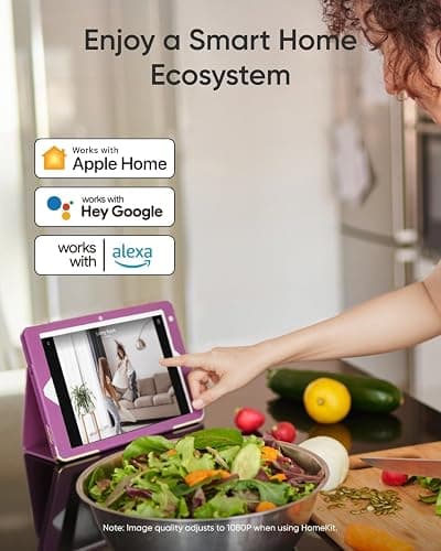 eufy Security 4K Indoor Camera E30-No Subscription,Work as Pet Camera,Nanny/Baby Monitor,360° Pan&Tilt,AI Auto Tracking,AI Detection,24/7 Recording,Color Night Vision,Two-Way Audio,Works with HomeKit thumbnail 7