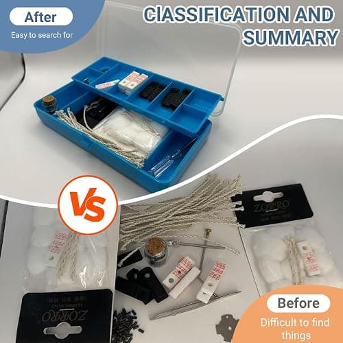 Universal lighter repair kit, liquid lighter, gasoline lighter repair and maintenance kit, vintage lighter repair kit, including all lighter replacement parts and repair tools thumbnail 3
