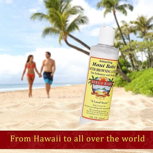 Maui Babe Before And After Browning Lotion, [2-Pack]- Before And After Sun Tan, Made In USA, 8 Ounces thumbnail 7