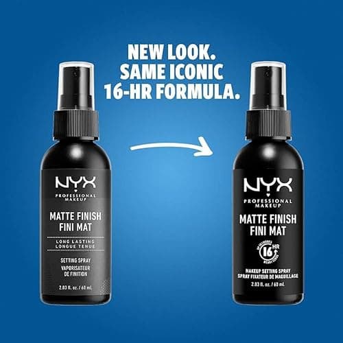 NYX Professional Makeup Matte Finish Setting Spray, Infused with NIACINAMIDE, Long Lasting 16h Wear, Sheer and Smooth Mattifying Spray, Combat Shine for a Poreless Complexion, Vegan Formula, 60mL thumbnail 6