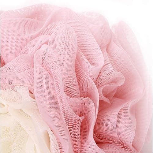 LISSOMPLUME Bath Shower Sponge Loofah Mesh Pouf Brush Ball Exfoliating Accessory thumbnail 3