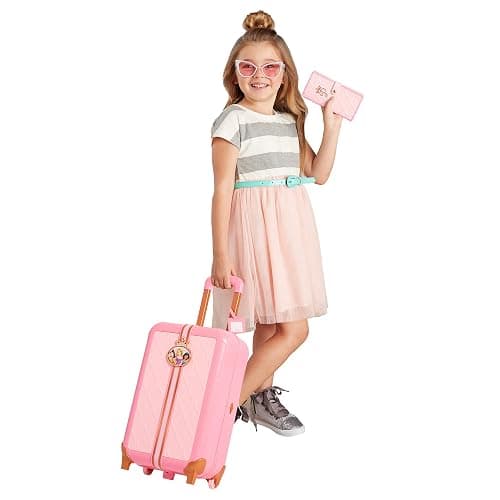Disney Princess Travel Suitcase Play Set for Girls with Luggage Tag by Style Collection, 17 Pretend Play Accessoriespiece Including Travel Passport! for Ages 3+ thumbnail 3