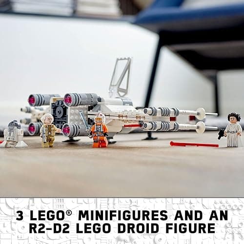 LEGO Star Wars Luke Skywalker's X-Wing Fighter 75301 Building Toy Set - Princess Leia Minifigure, R2-D2 Droid Figure, Jedi Spaceship from The Classic Trilogy Movies, Great Gift for Kids, Boys, Girls thumbnail 4
