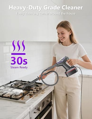 Steam Mop for Floor Cleaning, Heavy Duty All-in-One Steam Cleaner for Home with Detachable Handheld Steamer, for Hardwood, Tile, Walls, Grout, Windows, Furniture and Decks thumbnail 2