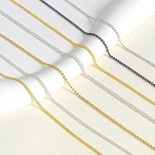 12 Strips Metal Nail Art Chains, 3D Gold Silver Dark Gray Punk Gothic Nail Chain Charms, Jewelry DIY Manicure Decorations, Gems Studs Accessories with Storage Box for Women Girls, Easy to Apply thumbnail 6