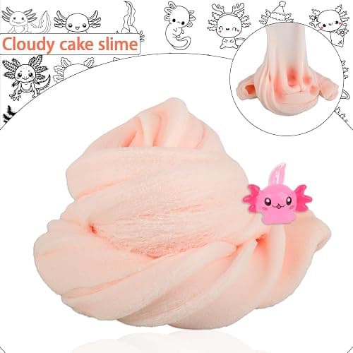Axolotl Cloud Slime, Premium DIY Scented Slime for Boys Girls, Party Favors for Kids 8-12, Girls Toys 4-8 Years Old, Slimes Kit for Kids Ages 8-12, Relief Fidget Toy, Sensory Toy thumbnail 5