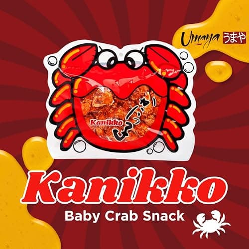 UMAYA - Okabe Kanikko - Ready To Eat Fried Japanese Baby Crabs - With A Hint Of Sweet Honey and Savory Seasonings - Crunchy Gourmet Snack From Japan - Individual 2.3oz (65g) Snack Size Bag - Pack of 1 thumbnail 3