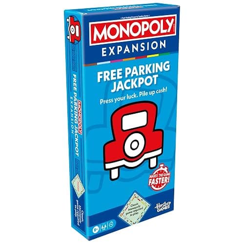 Monopoly Free Parking Jackpot Expansion | Add More Fun to Classic Monopoly Game and Play Faster | Ages 8+ | 2-6 Players | 40 Mins. | Family Board Games | Kids thumbnail 18