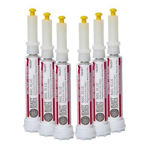 Beauty Secrets Nail Glue, Drip & Clog Proof, 6 Pack | Drip Proof, Clog Proof - Image 1