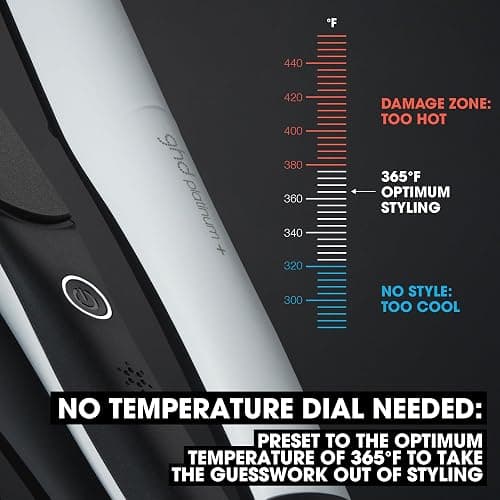 ghd Platinum+ Styler ― 1" Flat Iron Hair Straightener, Professional Ceramic Hair Styling Tool for Stronger Hair, More Shine, & More Color Protection thumbnail 2
