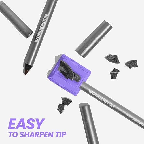 Wonderskin Eyeliner Pencil, 1440 Longwear Deep Black Eyeliner Pencil - Waterproof, Sharpenable & Smudge Proof thumbnail 3