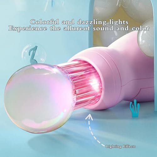 Elastic Bubble Fog Wand,Fog Bubble Machine,Bubble Machine,Fun Science Experiments, Kids Toys, Parent-Child Interaction (Pink) thumbnail 8