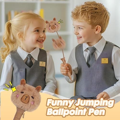 YOYTOO Capybara Gifts for Girls, Kids Capybara Plush Toys Set with Capybara Stuffed Animal, Secret Diary, Ballpoint Pen, Stickers, Birthday Gifts for Little Girls Age 5 6 7 8 9 10-12 Years Old thumbnail 6
