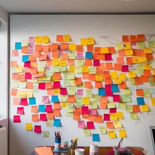 Super Sticky Notes,Self-Stick Note Pads 3 x 3 in,400 Sheets Sticky Notepad Bulk,Office Supplies,School Supplies,Christmas Decor (White, Sticky Notes 3x3) thumbnail 4