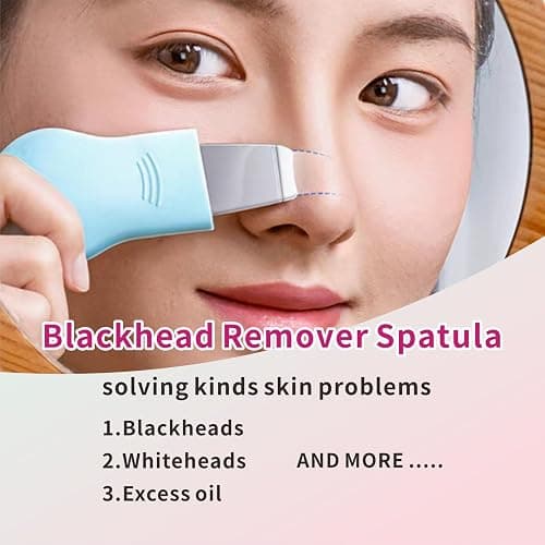 REVEX Silicone Nose Blackhead Remover Tool Set,Blackhead Scraper Tool,2Pcs Pore Cleaning Brush, Face Scrubber Skin Spatula, Pore Scrubber for Deep Cleansing,Face Exfoliator Scrubber for Women Men thumbnail 2