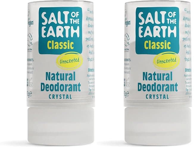 Kristall Spring Salz der Erde Bio Classic Deodorant 90 g (Packung mit 2) - Image 1