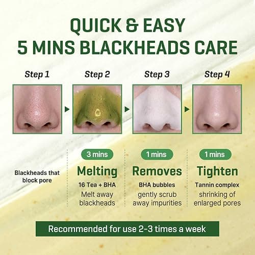 SOME BY MI Bye Bye Blackhead 30 Days Miracle Green Tea Tox Bubble Cleanser – 4.23oz, 120g – Korean Face Wash & Bubble Face Mask – Daily Blackhead-Removing Pore Minimizer for Face – Korean Skin Care thumbnail 5
