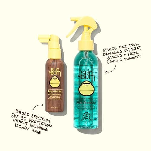 Sun Bum Heat Protector Spray - Leave In Hair Treatment Protects from Heat Styling and Frizz-Causing Humidity - Reduces Blow Dry Time - Vegan and Cruelty Free - UV Protecting - 6 oz thumbnail 4