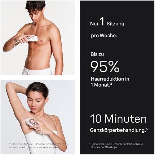 Braun Smart IPL 7 Skin i·expert – IPL Geräte Haarentfernung, Dauerhafte und Schmerzfreie Haarentfernung für Zuhause – inkl. Gratis App, Etui, Venus Rasierer, 4 smarte Aufsätze – PL7387, Weiß/Rosegold thumbnail 5