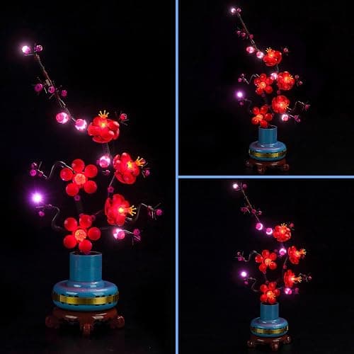 LocoLee Licht Kompatibel mit Lego 10369 Pflaumenblüte, Nur Lichter Set - Kein Modell, Licht BeleuchtungSet Compatible with LEGO Icons Pflaumenblüte (Aktualisierte Version) thumbnail 6