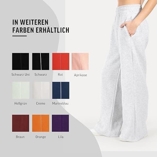 SMILODOX Jogginghose Damen Siara, Bequeme & stylische Freizeithose mit elastischem Bund und Seitentaschen, Trainingshose mit verstellbarem Beinabschluss im Oversize Fit, Für Fitness, Yoga & Freizeit thumbnail 4