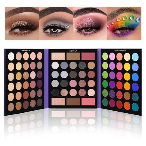 UCANBE Pretty All Set Eyeshadow Palette Pro 86 Colors Makeup Kit Matte Shimmer Eye Shadow Highlighters Contour Blush Powder All In One Makeup Pallet Holiday Christmas Valentine's Gift Set - Image 1