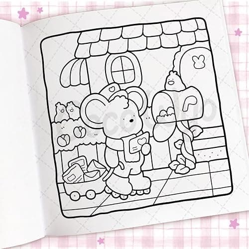 Cozy Days: A cute and comfy colouring book (Coco Wyo) thumbnail 7