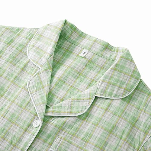 STMAHER Women's 2 Piece Cotton Pajama Sets Long Sleeve Sleepwear Button Down Soft Lightweight Pj Pants Set With Pockets thumbnail 3