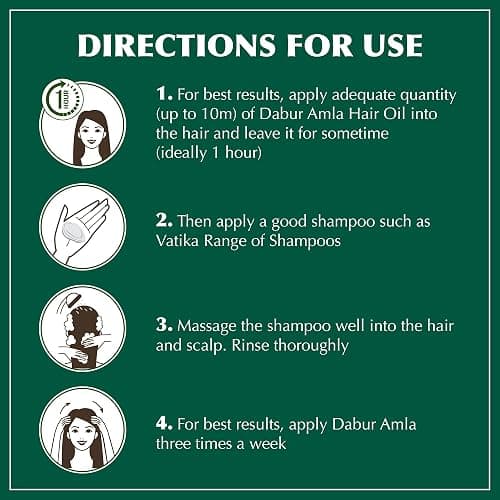 Dabur Amla Hair-Treatment Oils for Men and Women, Natural Care for Healthy Hair and Moisturized Scalp, Pack of 3, 500ml thumbnail 7
