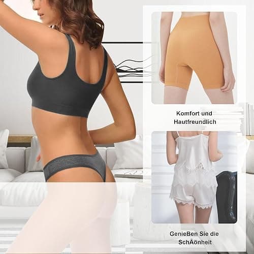 Lakpoau Perizoma Tanga Donna 6 Pezzi Mutande Donna Cotone Slip Tangas Brasiliana String Mutandine a Vita Bassa Thong Underwear Panties Thongs S-XL thumbnail 5