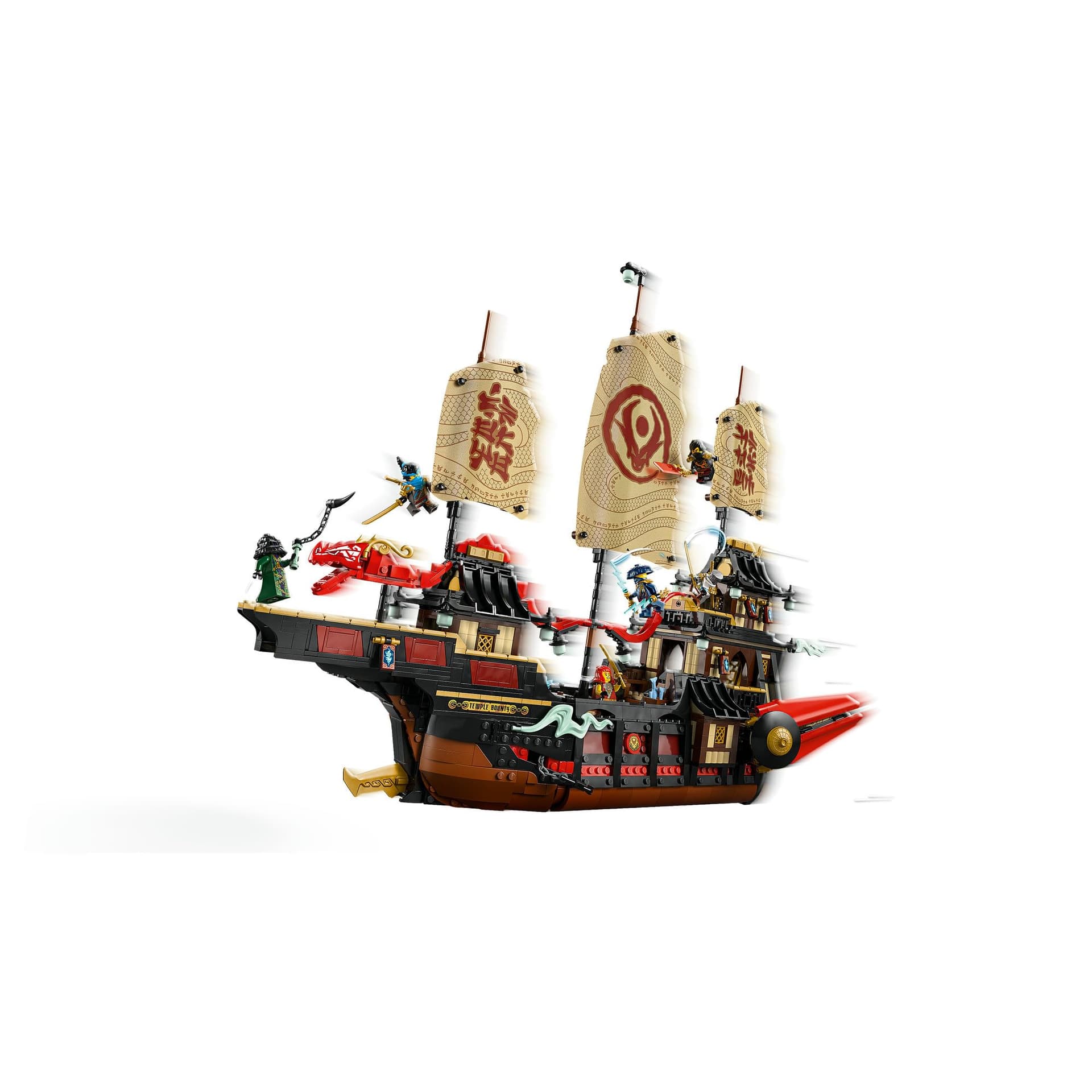 LEGO® NINJAGO® The Temple Bounty 71848 Ship Toy Building Kit with 6 Minifigures Including Cole, Fantasy Decor, Ninja Decorations for Kids, Toy Idea for Boys and Girls Aged 14 Years Old and up thumbnail 8