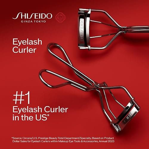 Shiseido Eyelash Curler - Crimps & Curls Lashes for Perfect, Eye-Framing Fringe - Gentle & Safe - Includes Replacement Pad thumbnail 2
