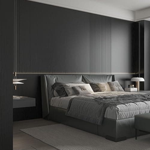 Abyssaly Black Wood Peel and Stick Wallpaper Decorative Self-Adhesive Contact Paper Film for Furniture Real Wood Contact Paper for Cabinets and Drawers Easy to Clean17.71" X 78.7" thumbnail 2