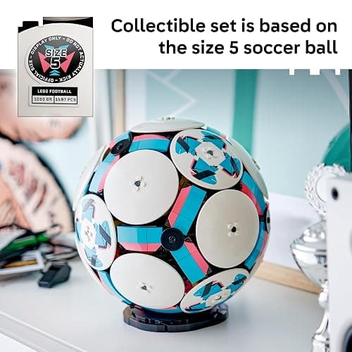LEGO Editions Soccer Ball - Building Toy for Kids - Collectible Sports Decor for Boys & Girls, Ages 10+ - Includes Micro Stadium - Gift for Birthdays - 43019 thumbnail 3