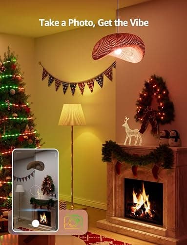 Lepro B1 AI Smart Light Bulbs - RGBWW Color Changing LED Bulb Works with Alexa & Google Assistant, AI Voice Control, Music Sync, A19 E26 Base, 8.5W 800Lumen, 2.4GHz WiFi & Bluetooth, 1 Pack（NO Remote thumbnail 5