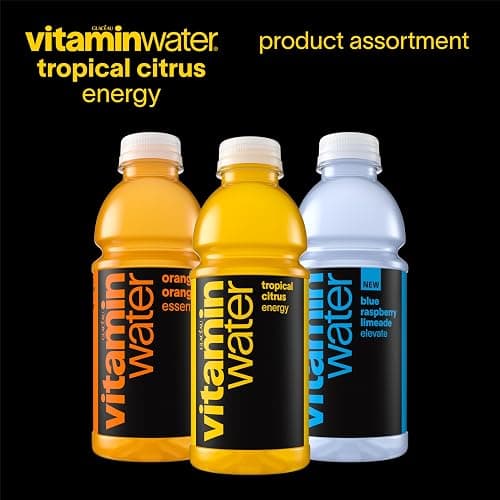 vitaminwater Energy Tropical Citrus Nutrient Enhanced Flavored Water Beverage, 20 fl oz Bottles, 12 Pack thumbnail 8