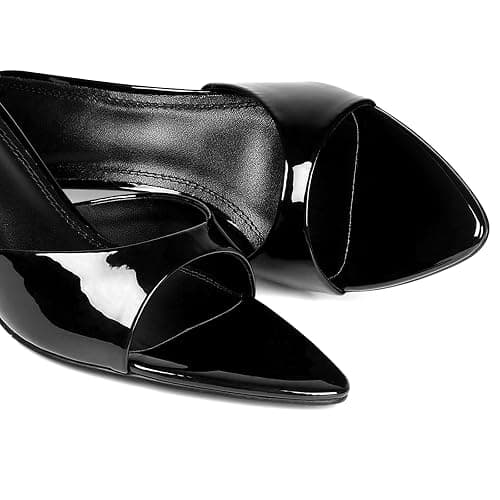 QIV Leopard Kitten Heels Pointed Toe Mule Heels for Women Open Toe Kitten Heel for Party Dressy Wedding thumbnail 6