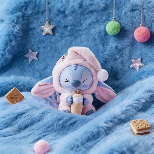 Uviily Stitch Eat Something Before Sleep Collection Blind Box Plush Toy Keychain Surprise Vinyl Figures Model Random Design Toy Collection for Bag Decoration Gifts for Friends and Family, Single Box thumbnail 5