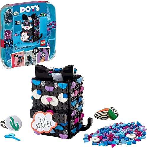 LEGO DOTS Secret Holder 41924 DIY Craft Decorations Kit; Creative Activity for Kids Who Want to Make a Cool Cat Set, New 2021 (451 Pieces) thumbnail 4