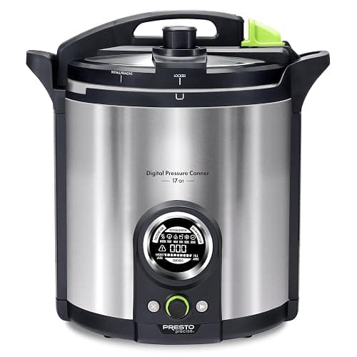Presto 02152 17-Quart Digital Pressure Canner - Digital Display, Waterbath Capable, 10 Built-In Safety Features, Recipe Book, Stainless Steel thumbnail 5