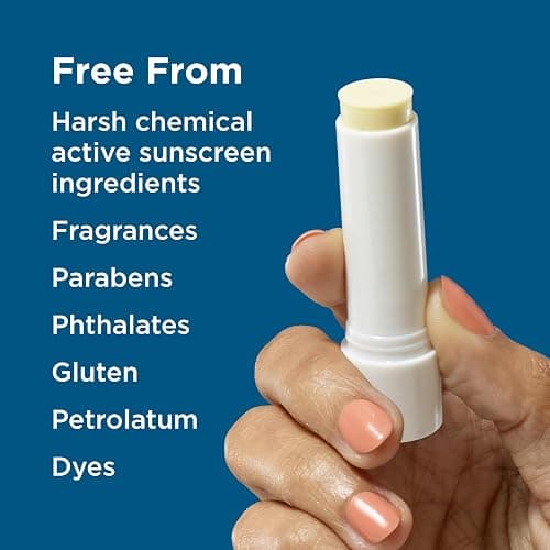 BLUE LIZARD Mineral SPF 15 Lip Balm, 3-Pack: Broad Spectrum Sun Protection, Natural Coconut Flavor, 8 Natural Oils, Infused with Australian Kakadu Plum, Rich in Vitamin C, Vegan, Each Tube 0.13 oz. thumbnail 6