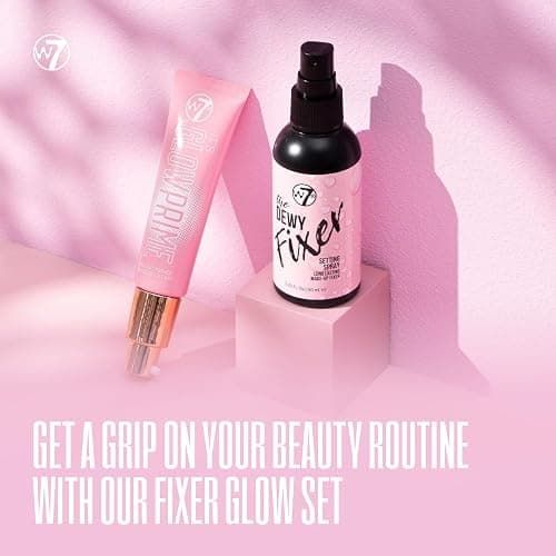 W7 The Fixer Glow Set - Makeup Primer & Setting Spray Duo for Radiant, Dewy Finish - Golden Sheer Coverage, Lightweight & Non-Sticky thumbnail 2
