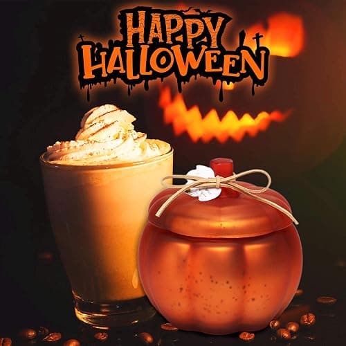 Fall Candle, Cinnamon Pumpkin Spice Candle, 12 oz Pumpkin Shaped Candles | Thanksgiving Fall Table Centerpiece, Farmhouse Pumpkins Shaped Candles for Harvest Time Home Decor, 12oz thumbnail 4