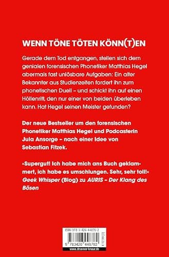 Tödlicher Schall: Auris. Nach einer Idee von Sebastian Fitzek | Band 5 der SPIEGEL Bestseller-Thriller-Reihe (Ein Jula und Hegel-Thriller, Band 5) thumbnail 2