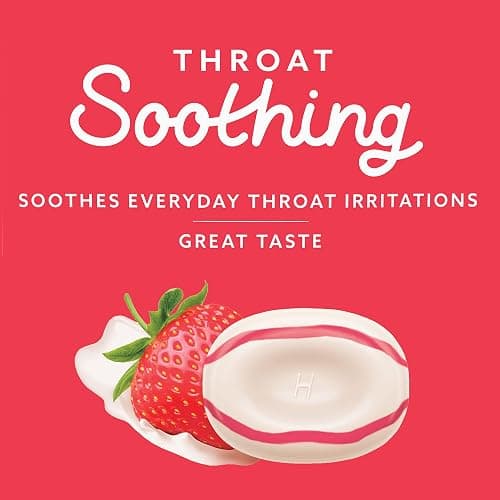 HALLS Throat Soothing (Previously HALLS Breezers) Creamy Strawberry Throat Drops, Economy Pack, 70 Drops thumbnail 3