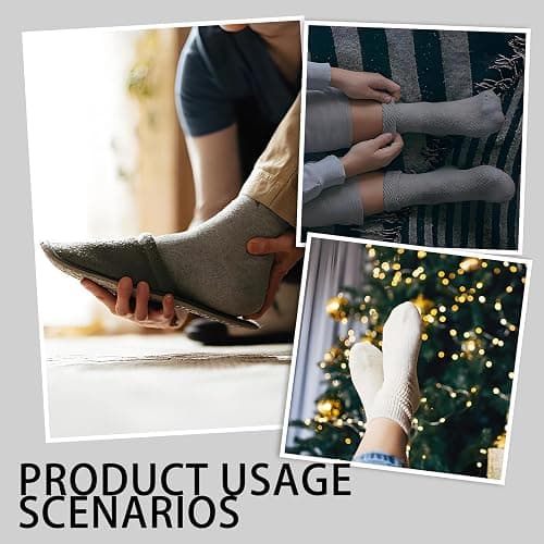 6 Pairs Fuzzy Socks, Fluffy Socks Womens Warm Plush Home Sleeping Sock Ladies Fluffy Sock For Women Slipper Warm Thick Cosy Plush Winter Gift thumbnail 7