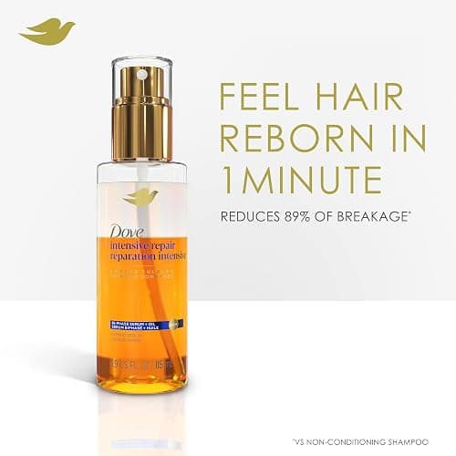 Dove Damage Therapy Intensive Repair with Amino Serum Bi-Phase Serum + Oil Hair Spray for Shine, Frizz Control, and Split Ends 3.9 oz thumbnail 2