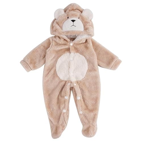 BABESIDE Reborn Baby Doll Clothes Set for 17-22 Inch Baby Dolls | Cute Bear Style Baby Doll Clothes with Hat, Khaki Baby Doll Accessories for Realistic Baby Dolls Girls & Boys - Image 1