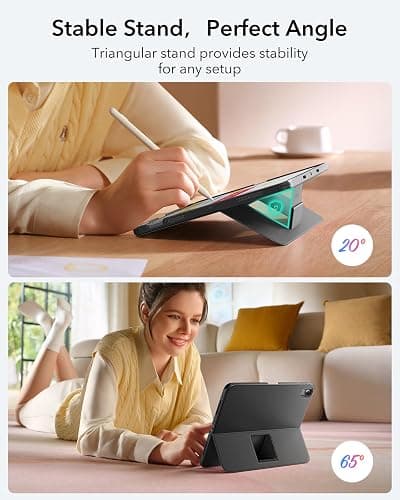 ESR for iPad (A16) 11th/10th Gen Flex Keyboard Case, Ultra-Light Magnetic Detachable Keyboard for iPad 10.9" with Writing/Viewing Modes, Larger Precision Trackpad, Dark Gray thumbnail 5